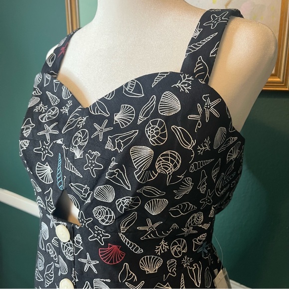 MODCLOTH Seashore Spectacular Fit and Flare Dress NWT - Picture 4 of 9